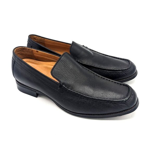 Abeo Bio System Moc Toe Venetian Comfort Shoe Loafers Black Leather Mens 12 (46) - Picture 2 of 8